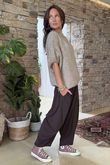 Made in Italy Big Softie Cap Sleeve Knit Top Oatmeal